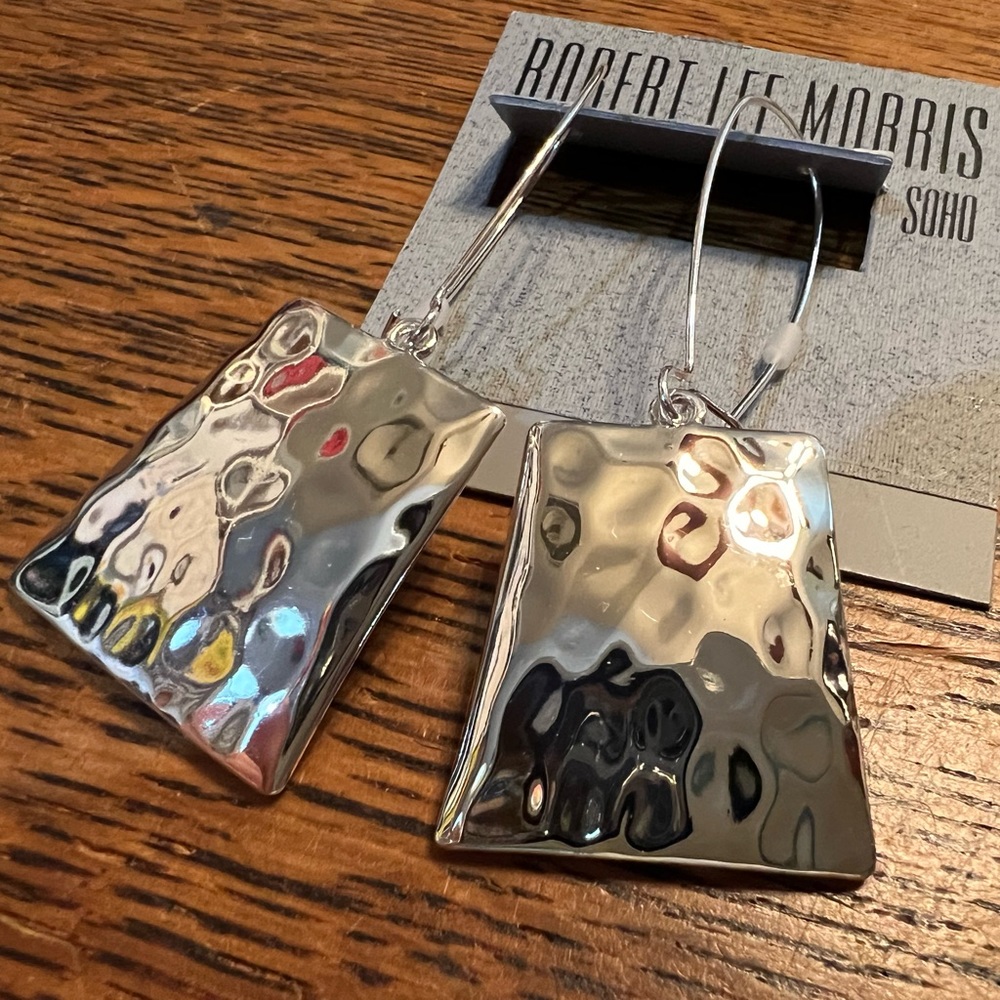 Robert Lee Morris Silver Earrings - Picture 2 of 5